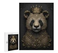 Puzzles pour Adolescents King Panda Gold Deco Puzzles pour Adolescents : Améliorent La Mémoire. Chaque Pièce Est Unique - Idée Cadeau d'anniversaire Unique 500 PCS