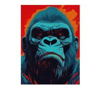 Puzzles pour Adolescents Kong The Primate King Puzzles pour Adultes Jeux Amusants pour S'amuser en Famille Interaction Parent-Enfant 52x38cm/1000pcs