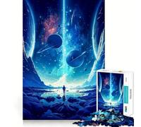 Puzzles pour Adolescents La Galaxie Bleue 1000 pièces Stimule la mémoire, se détend, Bords précis, 38x52cm