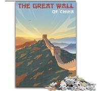 Puzzles pour Adolescents La Grande Muraille de Chine pour et à partir de 14 Ans Jouets de Jeu Car C'est Un pour Toute la Famille (26x38cm) 1000 pièces