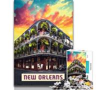Puzzles pour Adolescents La Nouvelle-Orléans 1000 pièces pour Adultes et Adolescents, Jouets éducatifs, Jeux Anti-Stress, Collection d'artistes, Beaux-Arts 26x38cm