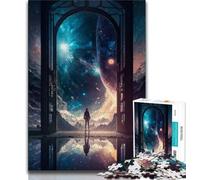 Puzzles pour Adolescents La Porte de l'inconnu 1 000 pièces pour Adultes et Adolescents Jouets éducatifs Jeux Anti-Stress Collection d'artistes Beaux-Arts (38x26cm)