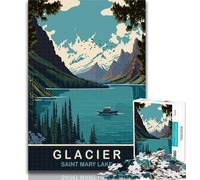 Puzzles pour Adolescents Lac Sainte-Marie Puzzles 1000 pièces pour Adolescents, Jouets éducatifs d'apprentissage Décoration intérieure Unique et Cadeaux 75x50cm