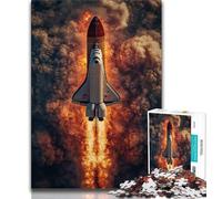Puzzles pour Adolescents Lancement d'une fusée Puzzle pour Adolescents Jouet éducatif intellectuel décompressant décoration Parfaite 38x26cm