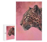 Puzzles pour Adolescents Leopard Wildlife Art Print-2 Casse-tête pour Adolescents : Analyse Et Logique, Difficile Et Stimulant, Idéal comme Cadeau 1000 PCS