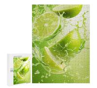 Puzzles pour Adolescents Limes Splashing in Water Puzzles pour Adultes - Jeu Manuel - Niveau De Difficulté Élevé - Idée Cadeau Originale pour Un Anniversaire 500 PCS