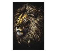 Puzzles pour Adolescents Lion Black Gold 2 Puzzles pour Adultes : des Jouets À Monter Soi-même, Amusants Et Originaux, Parfaits pour Un Anniversaire Ou Noël