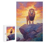 Puzzles pour Adolescents Lion Puzzles pour Adultes Jeux Relaxants Qui Améliorent La Mémoire Cadeaux Uniques pour Un Anniversaire Et Noël 1000 PCS