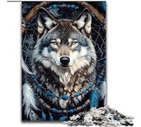 Puzzles pour Adolescents Loup, Aidez Le Cerveau à exercer des Jouets addictifs pour cultiver la Patience et améliorer la mémoire (Taille 50x75cm)