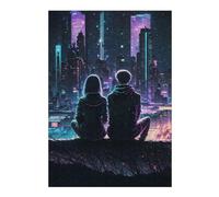 Puzzles pour Adolescents Luminous Neon City Puzzles pour Adultes : des Jouets À Monter Soi-même, Amusants Et Originaux, Parfaits pour Un Anniversaire Ou Noël