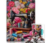 Puzzles pour Adolescents, Machine à Coudre Ancienne, Puzzle Adulte, décoration Murale Artistique et idée Cadeau d'anniversaire pour Amis, Bureau à Domicile (Taille 38x26cm)
