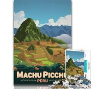 Puzzles pour Adolescents Machu Picchu Puzzles 1000 pièces pour Adultes, Jouets de Jeu stimulants pour est idéal comme Cadeau pour Toute la Famille 26x38cm