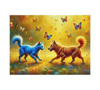 Puzzles pour Adolescents Magic Garden with Animals and Butterflies Puzzles pour Adultes : des Jouets À Monter Soi-même, Amusants Et Originaux, Parfaits pour Un Anniversaire Ou Noël