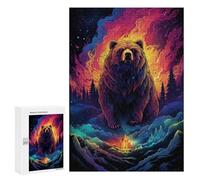 Puzzles pour Adolescents Magical Fantasy Bear Artwork Casse-tête pour Adolescents : Analyse Et Logique, Difficile Et Stimulant, Idéal comme Cadeau 300 PCS