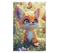 Puzzles pour Adolescents Magical Fox Garden Puzzle pour Adultes, Jeu Manuel, Course De Vitesse, Cadeau d'anniversaire, Cadeaux, 1000pcs(75x50cm)
