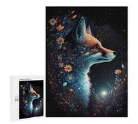 Puzzles pour Adolescents Magical Fox with Flowers-3 Puzzle Anti-Stress pour Adolescents Chaque Pièce Est Unique - Idéal comme Cadeau pour Toute La Famille 500 PCS