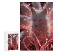 Puzzles pour Adolescents Magical Fox with Red Eyes Casse-tête pour Adolescents : Analyse Et Logique, Difficile Et Stimulant, Idéal comme Cadeau 300 PCS