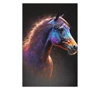 Puzzles pour Adolescents Magical Horse Portrait Puzzles pour Adultes, Jouets À Monter Soi-même, Décoration Parfaite, Interaction Parent-Enfant 75x50cm/1000pcs