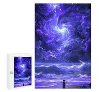 Puzzles pour Adolescents Magical Night Sky Over Ocean Casse-tête pour Adolescents : Analyse Et Logique, Difficile Et Stimulant, Idéal comme Cadeau 1000 PCS