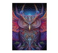 Puzzles pour Adolescents Magical Owl Artwork -3 Puzzles pour Adolescents Jeux De Détente Décoration Parfaite, pour Toute La Famille 52x38cm/1000pcs