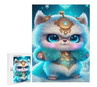 Puzzles pour Adolescents Magical Snow Fox Crown Casse-tête pour Adolescents : Analyse Et Logique, Difficile Et Stimulant, Idéal comme Cadeau 500 PCS