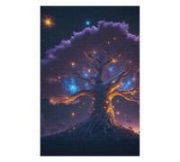 Puzzles pour Adolescents Magical Tree Puzzles pour Adultes, Jouets À Monter Soi-même, Décoration Parfaite, Interaction Parent-Enfant 75x50cm/1000pcs