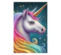 Puzzles pour Adolescents Magical Unicorn Dreamscape Puzzles pour Adultes Jeux Amusants pour S'amuser en Famille Interaction Parent-Enfant 75x50cm/1000pcs