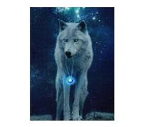 Puzzles pour Adolescents Magical Wolf Necklace Artwork Puzzles pour Adultes, Jouets Anti-Stress, Décoration Murale, Cadeaux De Noël Et d'anniversaire 52x38cm/1000pcs