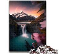 Puzzles pour Adolescents, Magnifiques Montagnes et Lacs, pour Adultes, Anti-Stress, pour Passer Le Temps à la Maison, Jouets de décoration (75x50cm)