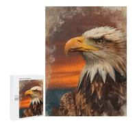 Puzzles pour Adolescents Majestic Bald Eagle Portrait Puzzles pour Adolescents - Décoration Murale - Cadeau Unique pour Anniversaire Et Noël