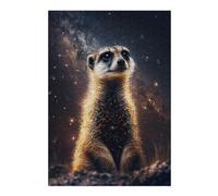 Puzzles pour Adolescents Meerkat in Space -1 Puzzles pour Adultes, Jouets À Monter Soi-même, Cadeaux pour Femmes, Cadeaux De Noël Et d'anniversaire 1000pcs(38x26cm)