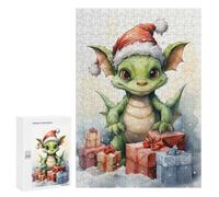 Puzzles pour Adolescents Merry Tiny Dragon Xmas Puzzles pour Adolescents - Décoration Murale - Cadeau Unique pour Anniversaire Et Noël