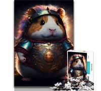 Puzzles pour Adolescents Mignons cochons d'Inde Guerriers 1 000 pièces pour Adultes à partir de 14 Ans Jeu Impossible pour Adultes et Adolescents (38x26cm)