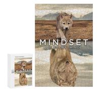 Puzzles pour Adolescents Mindset is Everything Wolf Casse-têtes pour Adolescents - Jeu De Réflexion - Améliore La Mémoire - Cadeaux De Noël Et d'anniversaire