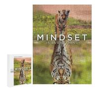 Puzzles pour Adolescents Mindset Tiger Motivaiton Puzzles pour Adultes À Monter Soi-même, Décorations Murales, Idées Cadeaux pour Toute La Famille 500 PCS
