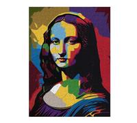 Puzzles pour Adolescents Mona Lisa Pop Art Puzzles pour Adultes, Jouets Anti-Stress, Décoration Murale, Cadeaux De Noël Et d'anniversaire 52x38cm/1000pcs