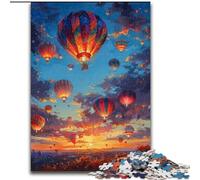 Puzzles pour Adolescents, montgolfière, Peinture à l'huile, Jeu Familial, Anti-Stress, défi Difficile, renforce l'amour Entre Couples (Taille 50x75cm)