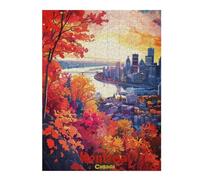 Puzzles pour Adolescents Montreal Art Puzzles pour Adultes, Jeu De Réflexion, Décoration Intérieure, pour Toute La Famille 52x38cm/1000pcs