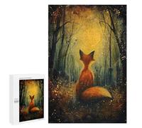 Puzzles pour Adolescents Moonlit Fox Magic Puzzle pour Adultes Jeux en Famille Une Œuvre d'art Interaction Parent-Enfant 1000 PCS