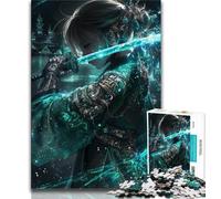 Puzzles pour Adolescents Mystérieux Ninja Samouraï, Aidez Le Cerveau à exercer des Jouets addictifs pour cultiver la Patience Décoration Parfaite (38x26cm)