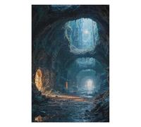 Puzzles pour Adolescents Mystical Cave Entrance Puzzles pour Adultes, Jouets À Monter Soi-même, Décoration Parfaite, Interaction Parent-Enfant 75x50cm/1000pcs