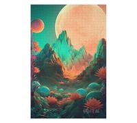 Puzzles pour Adolescents Mystical Moonlit Landscape -1 Puzzle pour Adultes, Jeux Relaxants, Décoration Murale Idéale comme Cadeau 75x50cm/1000pcs
