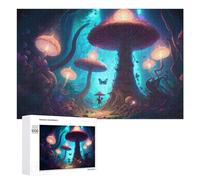 Puzzles pour Adolescents Mystical Mushroom Forest-1 Puzzles pour Adultes Jouets Anti-Stress Vacances À La Maison Passer Le Temps Interaction Parent-Enfant 1000 PCS