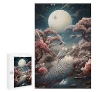 Puzzles pour Adolescents Mystical Night Peacock Scene Puzzles pour Adultes Jouets Anti-Stress Vacances À La Maison Passer Le Temps Interaction Parent-Enfant 1000 PCS