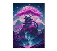 Puzzles pour Adolescents Mystical Tree Puzzle Familial - Améliore La Mémoire - Cadeau d'anniversaire Et Cadeau Unique 38x26cm/1000pcs