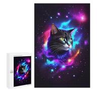 Puzzles pour Adolescents Nebula Galaxy Cat Puzzles pour Adultes, Jeux en Famille, Découpe De Précision, Difficile Et Stimulant 1000 PCS