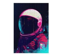 Puzzles pour Adolescents Neon Astronaut in Space -8 Puzzles pour Adultes, Jouets Anti-Stress, Décoration Murale, Cadeaux De Noël Et d'anniversaire 38x26cm/1000pcs