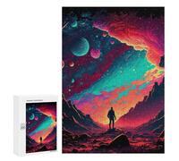 Puzzles pour Adolescents Neon Galaxy Puzzles pour Adultes Jeu Manuel Cadeau d'anniversaire Cadeau d'anniversaire, Cadeaux, 300 PCS