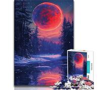 Puzzles pour Adolescents Néon Hiver Nature Adolescent Puzzle Décompression Intellectuelle Éducative Jouet Décoration Parfaite 38x26cm