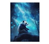 Puzzles pour Adolescents Neon Panda Nebulae Puzzle Familial - Améliore La Mémoire - Cadeau d'anniversaire Et Cadeau Unique 52x38cm/1000pcs